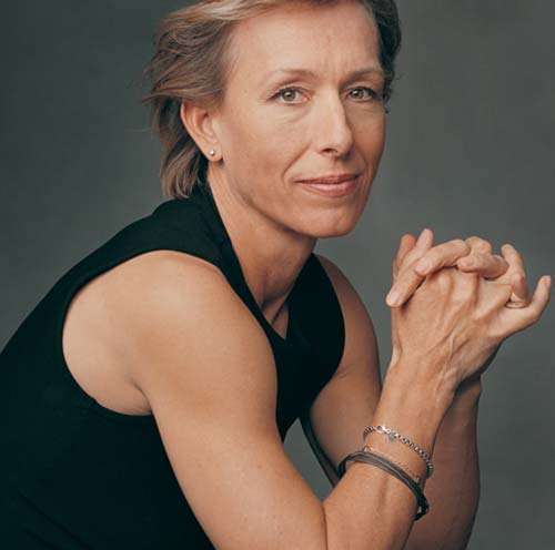 Tennis legend Martina Navratilova