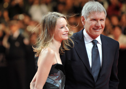 Calista Flockhart with Harrison Ford