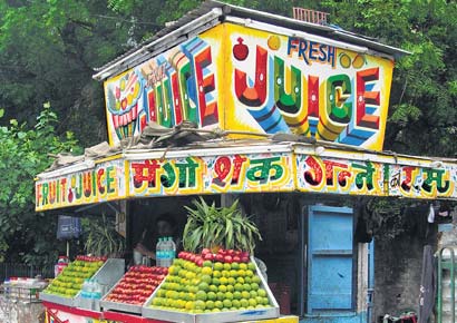 The Fruit Juice Style font was invented by Charan Chavan, 65 in Delhi. His son, Subhash, remembers how the font soon became a rage then. The family, including the women and children as young as seven,  stayed up nights to complete painting jobs that came their way. Even today, the font can be found on most fruit juice stalls in Chandigarh, Haryana and Rajasthan. 
