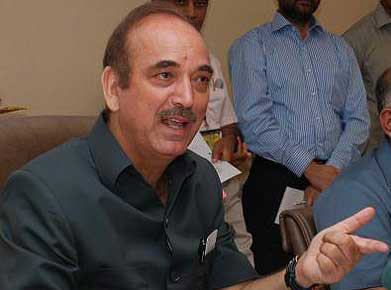 Health minister Ghulam Nabi Azad