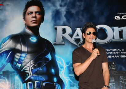 Shah Rukh Khan at a promotional event for <I>Ra.One</i>