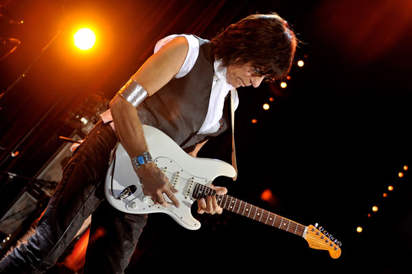 Jeff Beck
The plectrum-less Geoffrey Arnold "Jeff" Beck is probably one of the most versatile axe-wielders with his involvement with pop, rock, classical music, jazz and even electronica. A veritable master of tones, Beck, who was born in 1944, received inspiration from the late Les Paul, the creator of the solid-body electric guitar. Beck would go on to succeed Eric Clapton after he quit the Yardbirds. He has since played on albums by Rod Stewart, Mick Jagger, Roger Waters, Stevie Wonder, Les Paul, Cyndi Lauper, Brian May and ZZ Top among others.