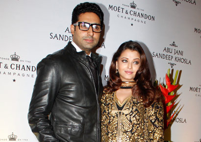 Aishwarya Rai-Bachchan with husband Abhishek