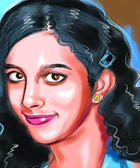 A sketch of slain teenager Aarushi Talwar