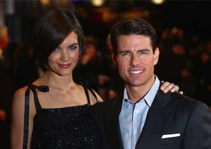 Katie Holmes and Tom Cruise in happier times