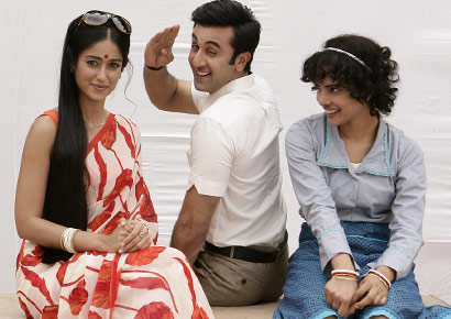 Ileana, Ranbir and Priyanka in <i>Barfi!</i>