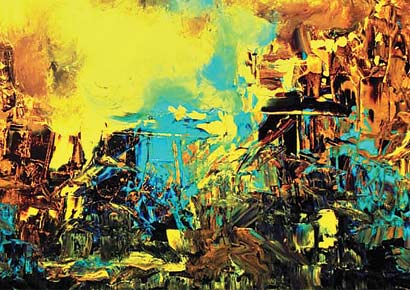 A detail from a painting by Revati Sharma Singh