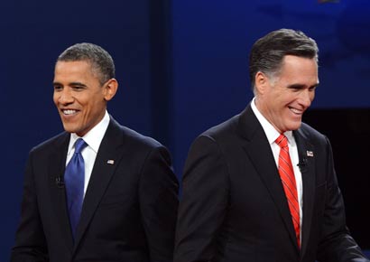 Obama with Romney