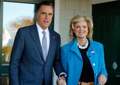 Mitt Romney with wife, Ann