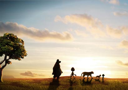 A still from animated film <i>Delhi Safari</i>