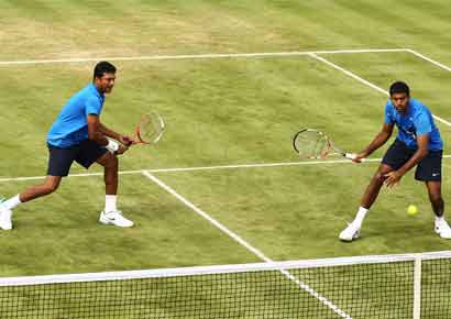 Rohan Bopanna and Mahesh Bhupathi