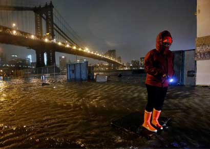 Hurricane Sandy ravages the US