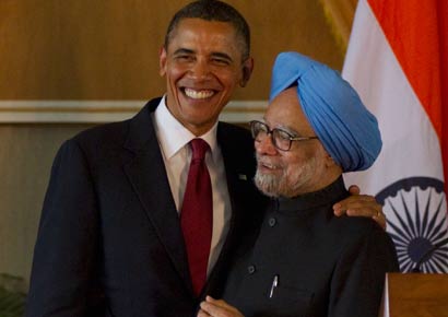 A file photo of Barack Obama and Manmohan Singh
