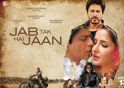 A poster of <i>Jab Tak Hai Jaan</i><br/><i>Photo courtesy: www.yashrajfilms.com</i>