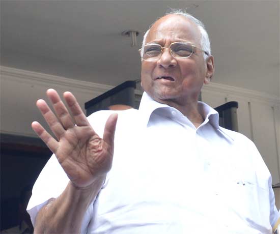 Sharad Pawar, NCP president and Union Agriculture Minister
The Maratha strongman on Thursday paid a visit to the man who called him his "oldest friend".
Though he had raised the issue of the NCP's alleged dodgy dealings with Shahid Balwa, the Sena chief had played a role in easing tensions between party workers after a short-lived war of words between the two parties broke out in 2011.