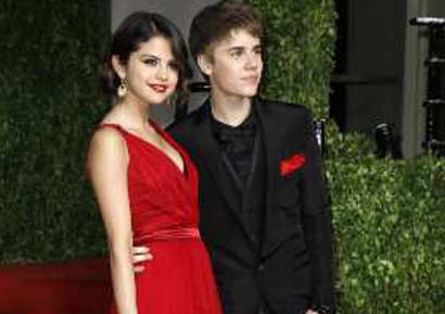 Justin Bieber with Selena Gomez