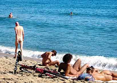 The nude beach