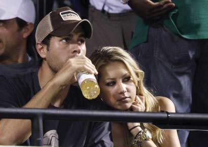 Anna Kournikova with Enrique Iglesias