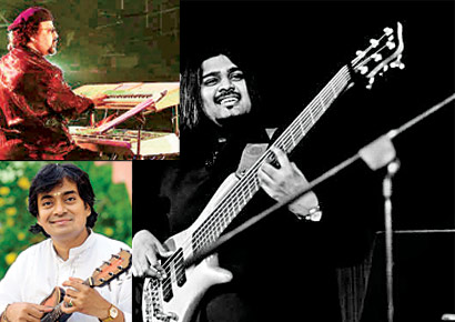 Sheldon D� Silva U Srinivas (inset, bottom left)and Louis Banks are among the musicians performing