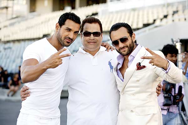 John Abraham, Ramesh S Taurani and Saif Ali Khan
