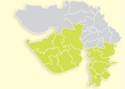 Highlighted portion shows the places that will go to poll on December 13