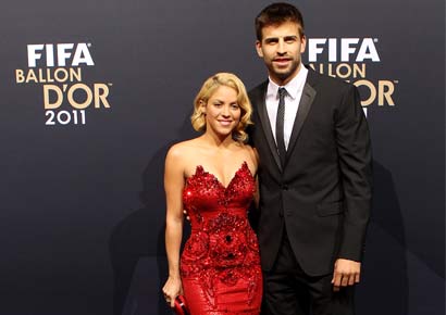 Shakira with Gerard Pique