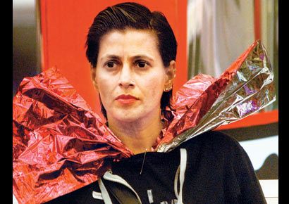 Sapna Bhavnani on the sets of <i>Bigg Boss</i>