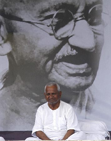 Social crusader Anna Hazare.