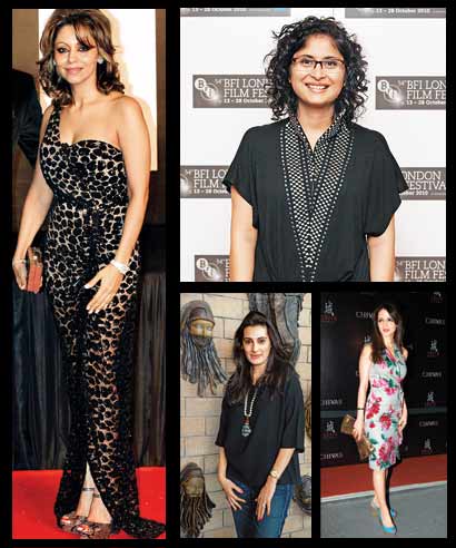 (Clockwise from above) Gauri Khan, Kiran Rao, Sussanne Roshan and Mana Shetty.