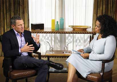 Oprah Winfrey and Lance Armstrong Oprah Winfrey and Lance Armstrong