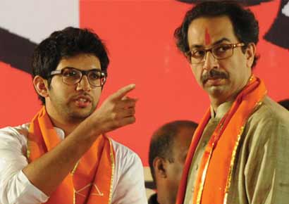 Uddhav Thackeray with son Aditya 