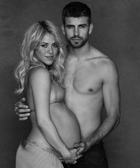 Shakira with Gerard Pique
Picture courtesy Twitter