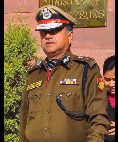 Delhi police commissioner Neeraj Kumar.