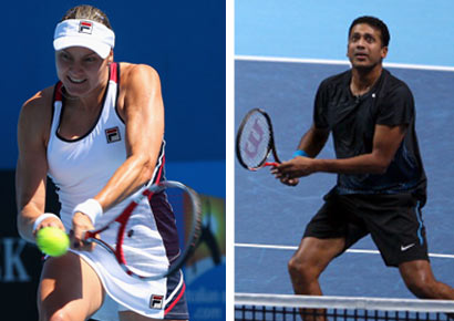 Partners Nadia Petrova and Mahesh Bhupathi beat the Aussie-Dutch pair of Anastasia Rodionova and Jean-Julien Roger to enter the second round of Australian Open on Sunday.
