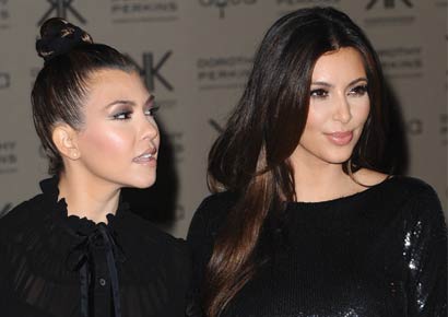 Kim and Kourtney Kardashian