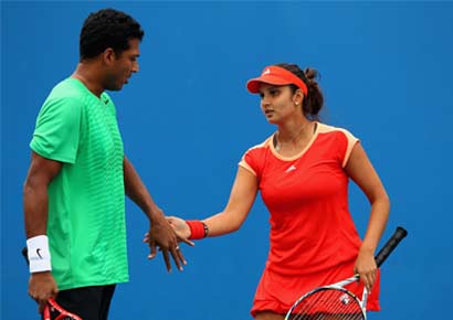 Sania Mirza and Mahesh Bhupathi