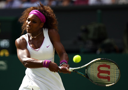 Serena Williams in action.