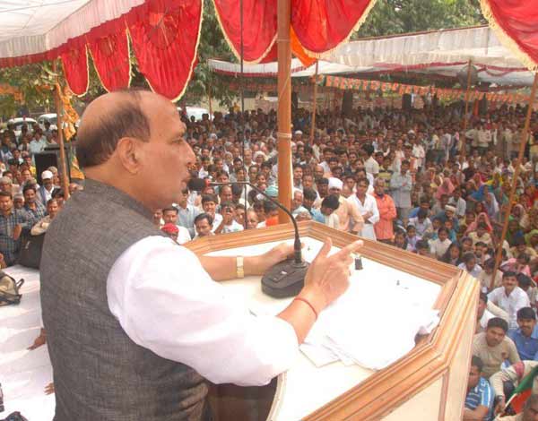 How Singh will reshape the BJP to counter Congress’ charm offensive remains to be seen though he has often lauded BJP’s democratic strength which has enabled a "commoner" like him to lead the party
From a college lecturer in Physics, Rajnath Singh's rise in politics has been gradual and steady during which he had been BJP chief from 2006 to 2009 and earned the reputation of being an able administrator as Union Minister twice and Chief Minister of Uttar Pradesh.
Rajnath Singh is new BJP President