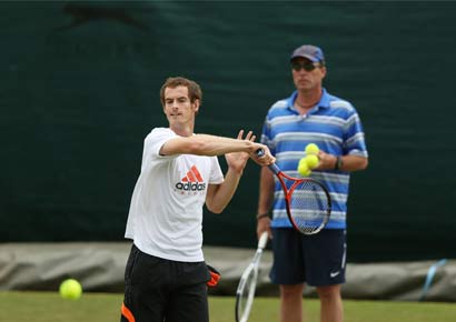 Ivan Lendl with Andy Murray