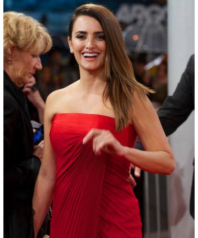 Spanish actress Penelope Cruz at the 60th San Sebastian International Film Festival in Spain on September 25, 2012.