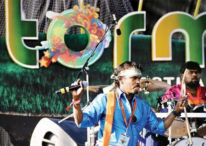 Gnana Anthony Dasan at Storm music festival.