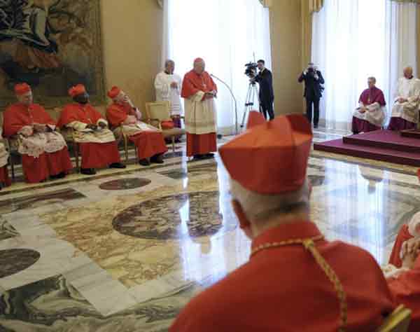The cardinals meet The cardinals meet