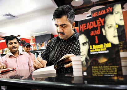 Hussain S Zaidi during the promotion of his book in the city. Hussain S Zaidi during the promotion of his book in the city.