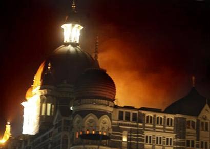 A file photo of the attack on Hotel Taj Mahal in Mumbai.