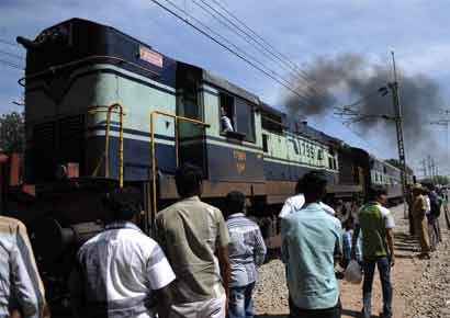A train at the railway station