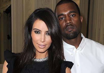 Kanye West and Kim Kardashian