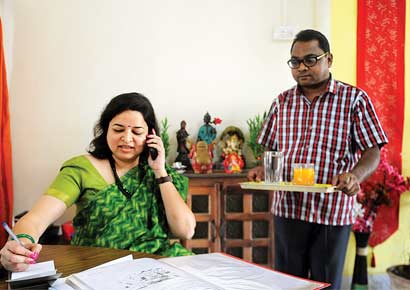 Manisha Mhaiskar with Ishwar