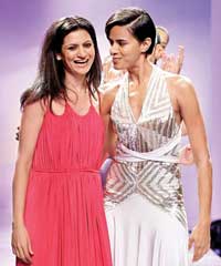 Ranna Gill (left) with model Bhavna Pandey
