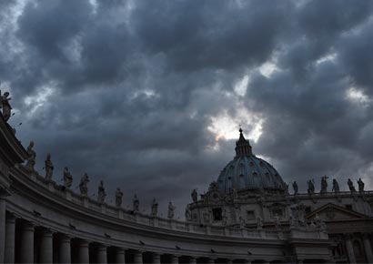 A general view of St Peter's Basilica in Vatican City.