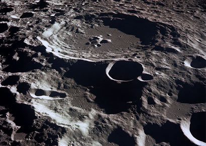 Lunar crater Daedalus on the Moon's far side